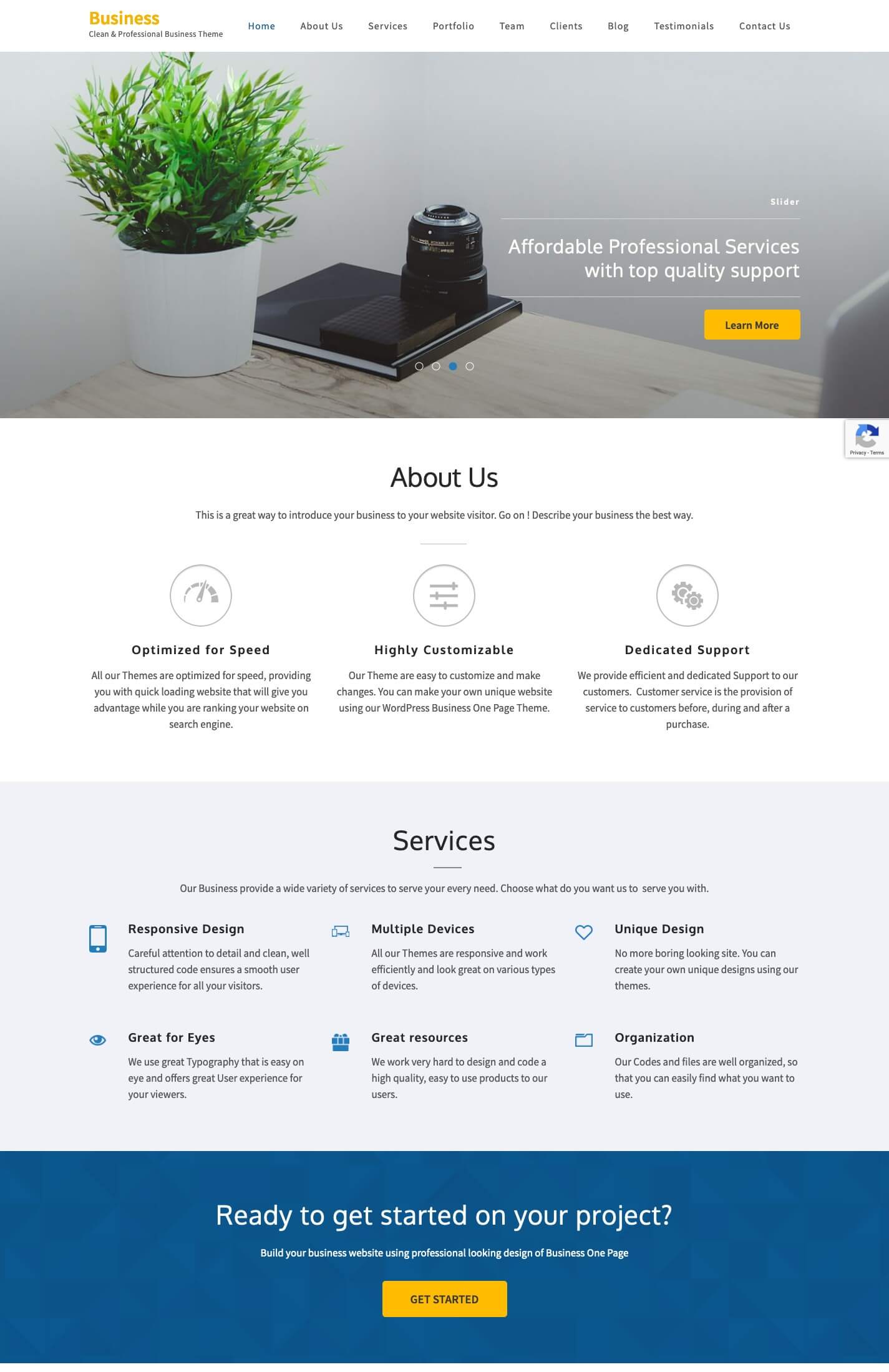 Business One Page