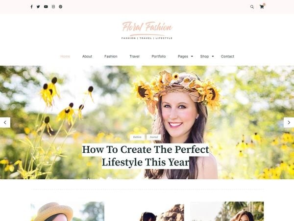 Floral Fashion WordPress Theme