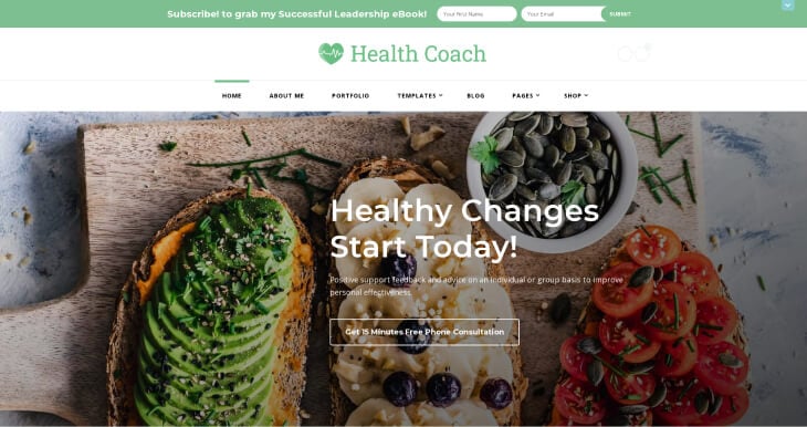 Health Coach template- Blossom Coach