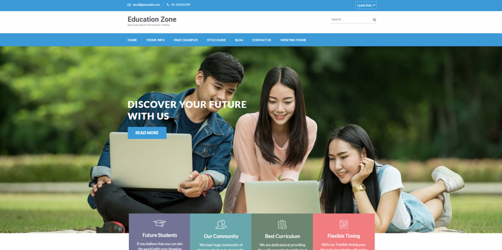 Education Zone WordPress Theme