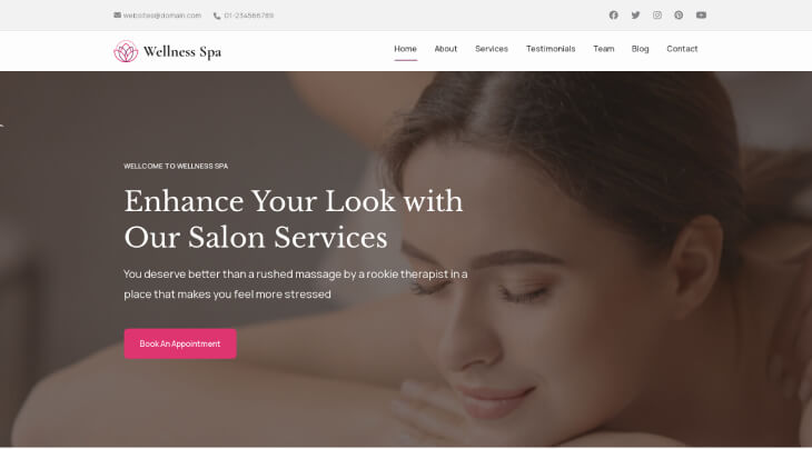 Spa And Salon Pro - Beauty Spa template