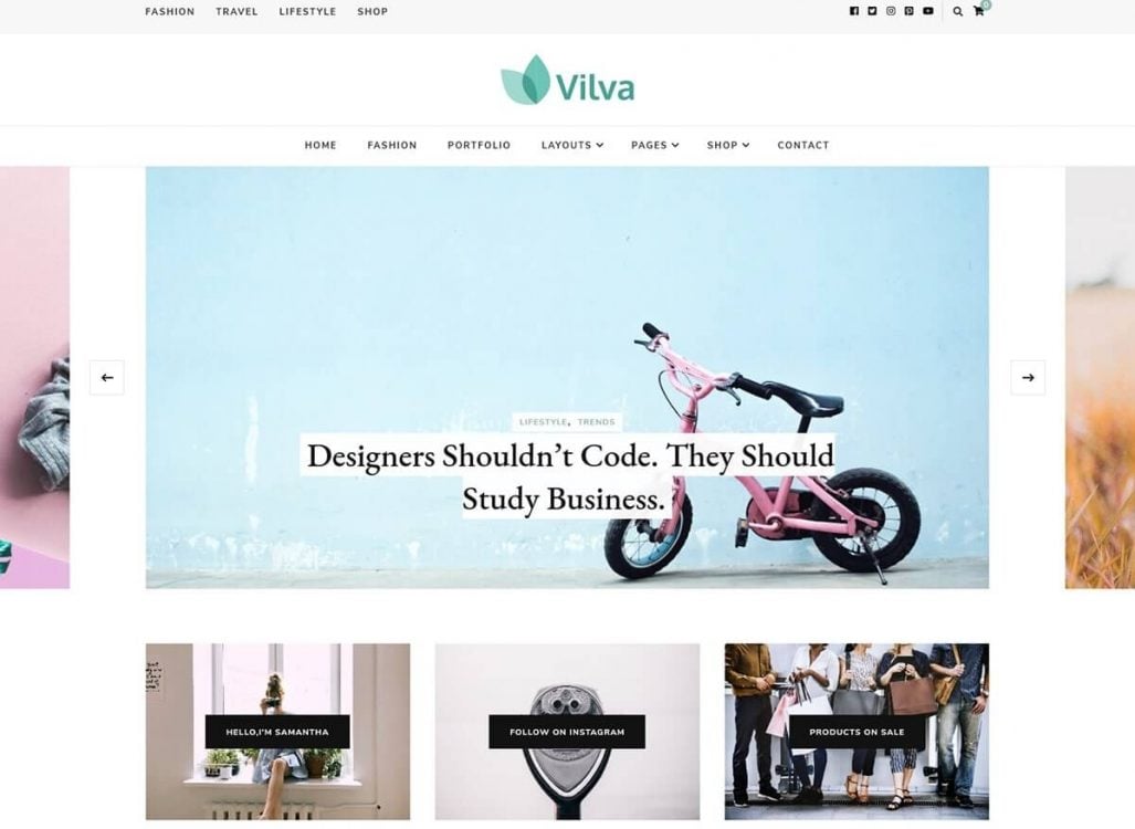 Vilva WordPress Theme