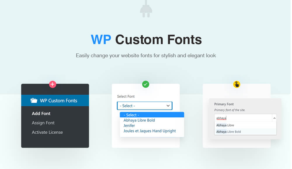 WP Custom Fonts Plugin
