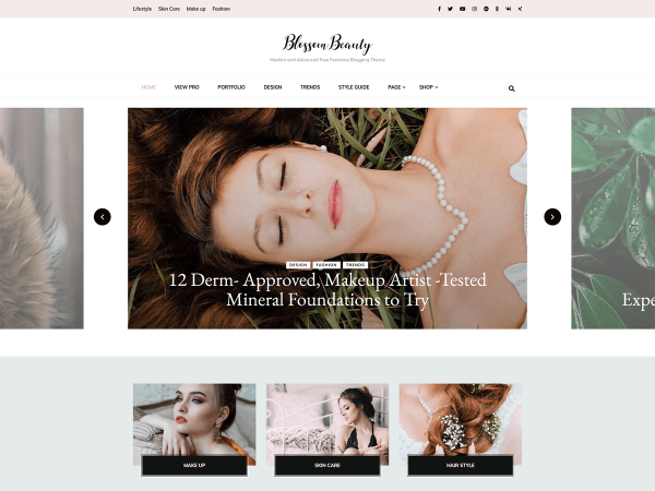 Blossom Beauty WordPress theme