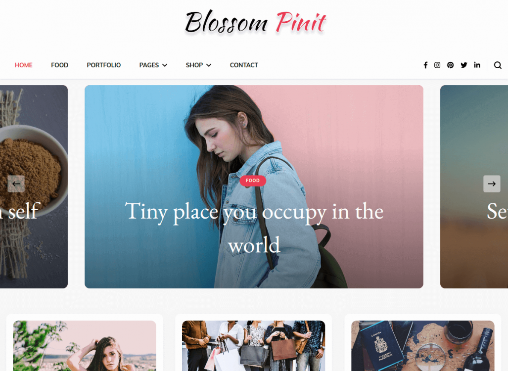 Blossom PinIt WordPress Theme