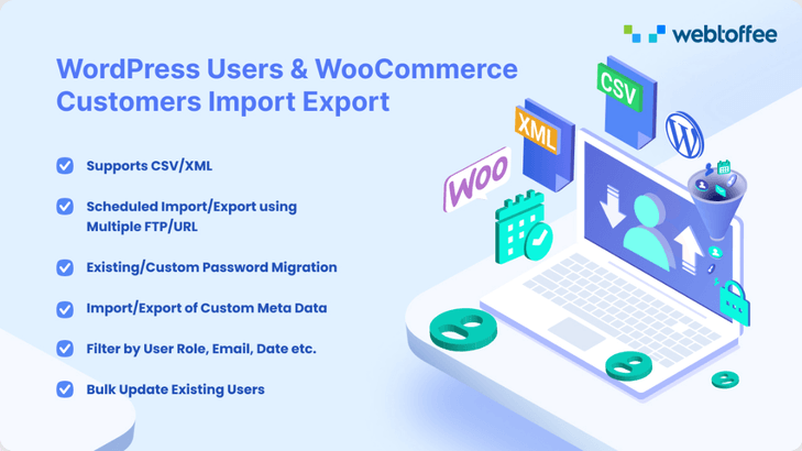 WordPress Users WooCommerce Customers Import Export