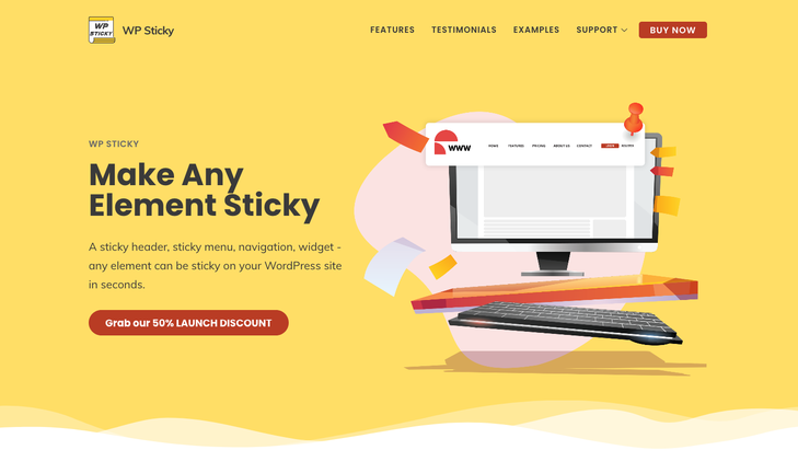 WP Sticky - Make a sticky menu, header or any other WordPress element